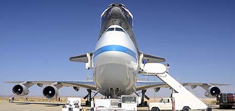 Space Shuttle Endeavour at NASA Dryden Flight Research Center, September 20, 2012